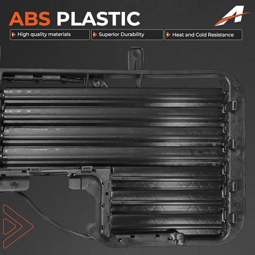 Radiator Active Grille Shutter Assembly for Chevrolet Silverado 1500 & GMC Sierra 1500 2017-2019 — With Built-In Actuator