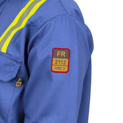 Flame Resistant High Visibility Hi Vis FR Shirt - 100% C - 7 oz