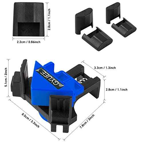 90 Degree Angle Clamps, Woodworking Corner Clip, Right Angle Clip Fixer, Set of 4 Clamp Tool with Adjustable Hand Tools (Blue4)