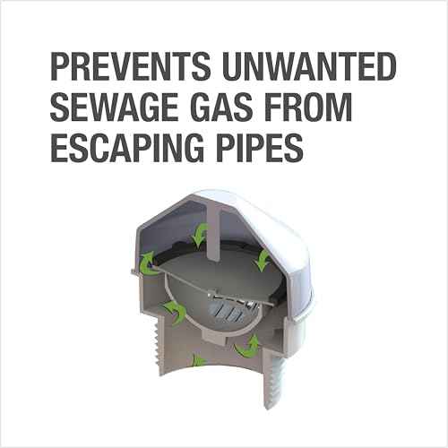 Oatey Sure-Vent 1-1/2 in.?2 in. 160 Branch, 24 Stack DFU Air Admittance Valve with White PVC Sch. 40 Adapter