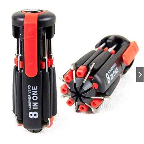 8 in 1 Multi Portable Screwdriver Tools Set with 6 LED Torch
