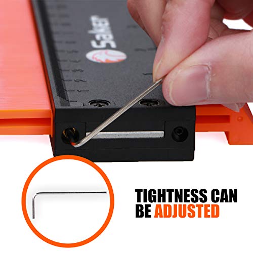 Saker Contour Gauge 5in/10in with Locking How To Copy Irregular Shapes