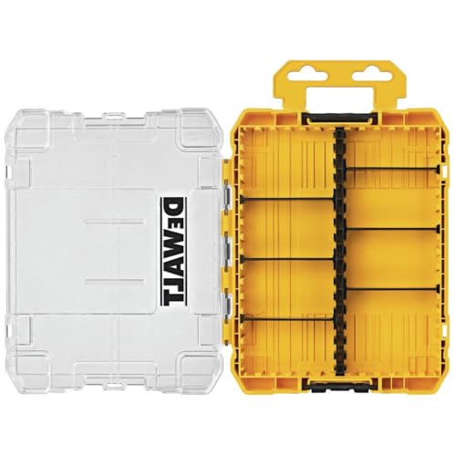 DEWALT Medium Tool Box with 8 Compartments Portable Screw Organizer Customizable Dividers