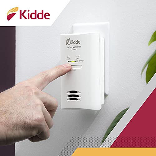 Kidde Carbon Monoxide Detector Clamshell Packaging Plug-in with Battery Backup