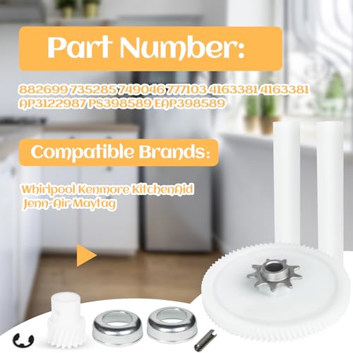 Drive Gear Kit 882699 for Whirlpool/Kenmore Trash Compactors