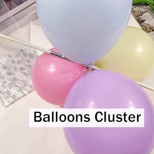 30Pack Balloon Arch Clips - Balloon Garland Clamps for Backdrop Flower Rings Stand Holders Accessories for Birthday, Baby Shower, Anniversaries, Wedding Party Decorations, 2.2inch