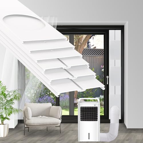 NWESTUN 5.9 Inch Sliding Door Vent Kit for Portable AC Exhaust 2024 Upgrade