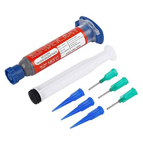 Wonderway Sn63/Pb37 T4 Tin Lead Solder Paste No Clean, 183¡É Melting Point (30g)