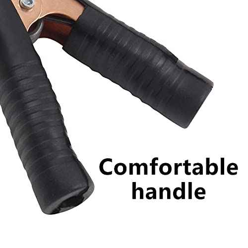 10Pcs 100A Insulated Alligator Clips Electrical Heavy Duty Alligator Clamps, Battery Replacement Cable Metal Spring Loaded Jumper Clips for Car Auto Vehicle Boat (Red & Black£©