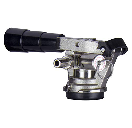 Kegco D System Keg Coupler, Nickel - Low Profile Sankey Tap
