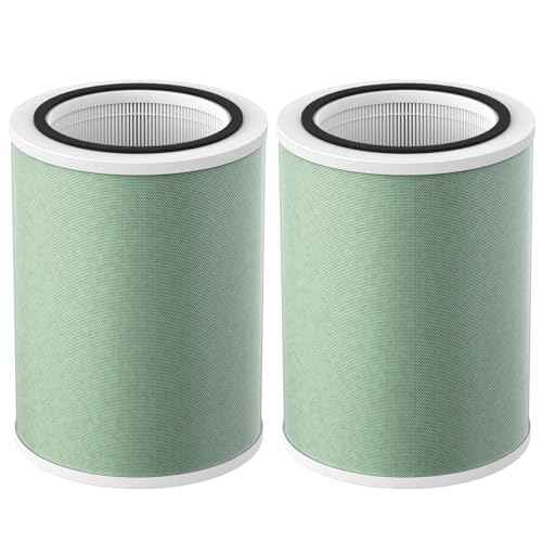 MR7566 Filter Replacement Compatible with MORENTO MR7566-WF Air Purifier, 4-Stage Filtration with Activated Carbon, 2 Pack
