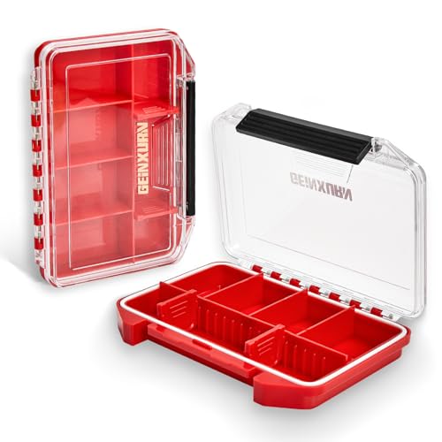 Geinxurn 2-Pack IPX4 Waterproof Small Parts Organizer Case with Removable Dividers
