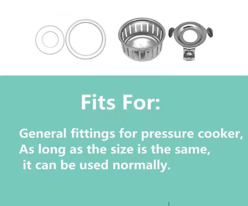 10Pcs Replacement Parts Kit for Instant Pot Lux 5-6 Qt IP-LUX50/IP-LUX60 - Sealing Ring, Valves & Gasket Set