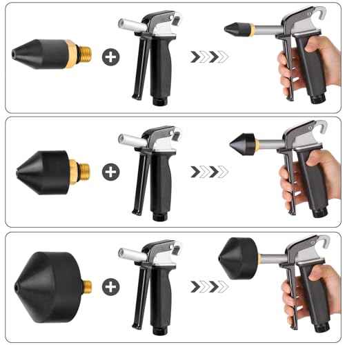 Kodilin 3PCS 1/8-Inch Rubber Tip Set for Air Blow Gun