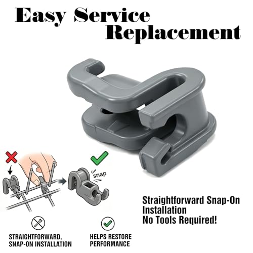 YunGlee Dishwasher Lower Rack Tine Pivot Clip for LG MEG64438901, AP6237066 – 1 Pack, Grey