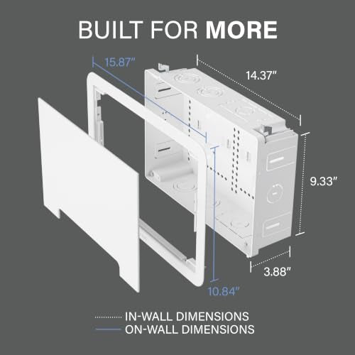 Legrand OnQ 9-In Wall Media Box for Cable & Device Management