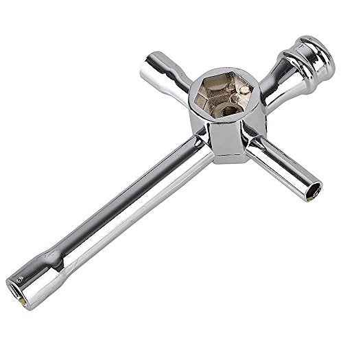 2pcs Hobbypark Aluminum Cross Wrenches Sleeve 4/5/5.5/7mm 8mm 10mm 12mm 17mm Glow Plug Socket Hex Driver Hexagon Spanner Wheel Repair Tools for RC Car