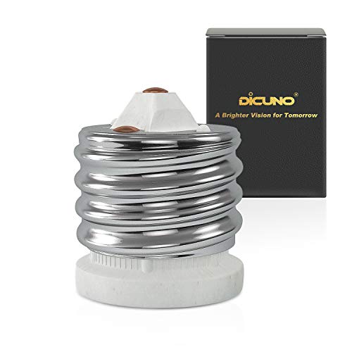 DiCUNO E39 to E26 Socket Converter - UL Listed Ceramic Mogul Adapter, 1-Pack