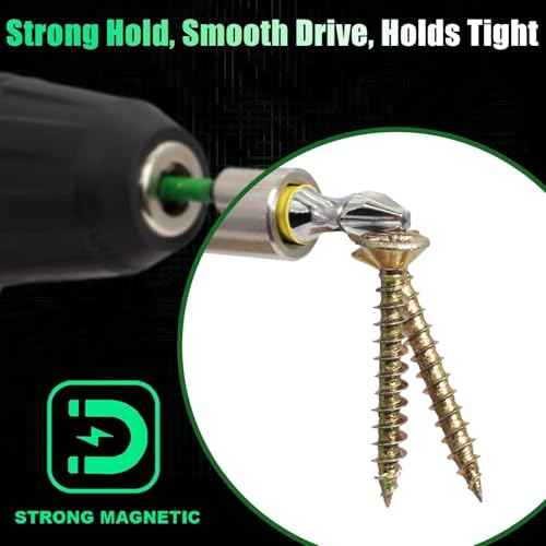 Magnetic Screwdriver Bits PH2, 2" Impact Driver Bits #2, S2 Steel Chrome Finish Phillips Bits For Impact Driver, Home Improvement & DIY - 10 Pack