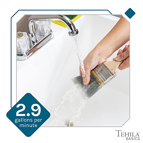 White 21-Gallon Freestanding Utility Sink with Chrome Faucet & Adjustable Legs