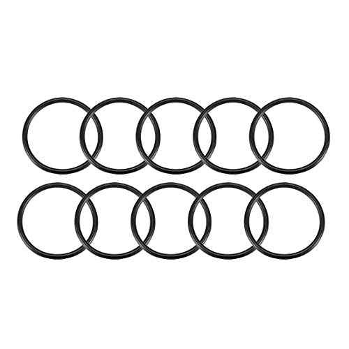uxcell Nitrile Rubber O-Rings, 45mm OD 39mm ID 3mm Width, Metric Sealing Gasket, Pack of 10