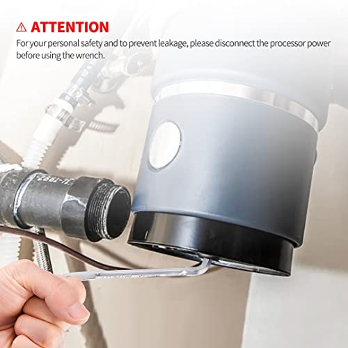 LitKiwi Jam-Buster Garbage Disposal Wrench, Silver – 1 Pack, 1 Variation