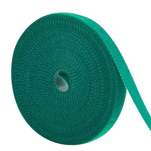1/2inch 82ft Garden Tie Green Tape, Hitotsu Reusable Plant Tape, Nylon Plant Tie Strap for Gardening Tips, Flowers, Tomato, Vines, Tree