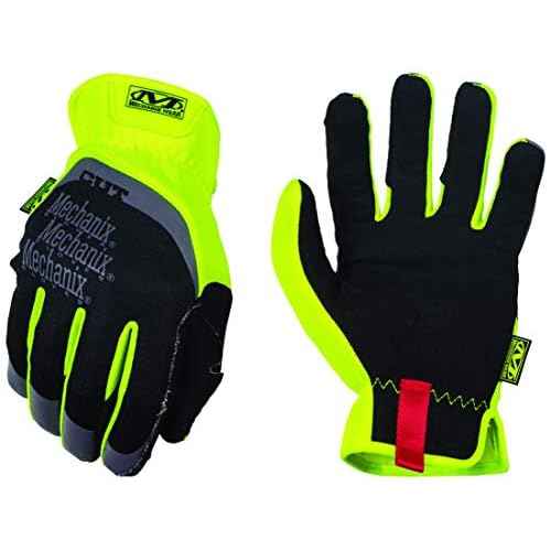 Mechanix Wear: FastFit E5 Work Gloves (Large, Black/Fluorescent Yellow)