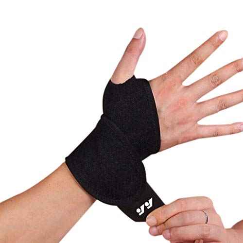 Wrist Brace for Ganglion Cyst, Arthritis, Carpal Tunnel, Breathable Sport/Fitness Wrist Support, for Left and Right Hand Man and Woman(Black)