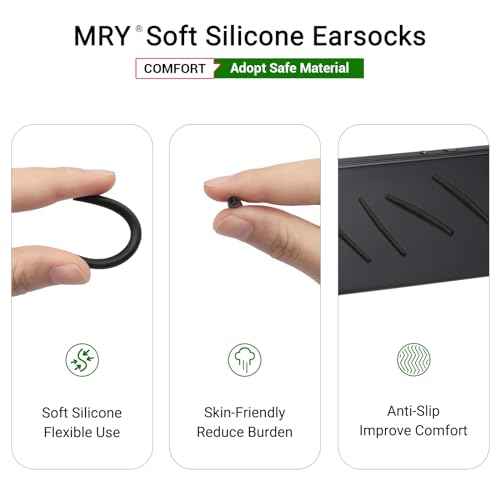Mryok Replacement Earsocks for Oakley Whisker/Square Whisker/Juliet/Big Square Wire/A Wire Sunglasses - Options