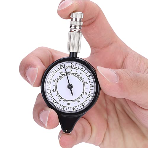 Keenso Mini Outdoor Map Measurer - Handheld Map Distance Wheel 9.5x4.5x1.3cm
