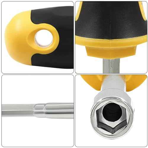10mm Socket Wrench Screwdriver, High-Carbon Steel Hex Nut Driver Key Hand Tool for DIY, Hand-Making