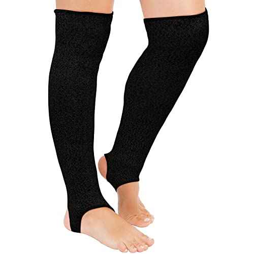 Zhanmai Cut Resistant Leg Sleeves Bite-Proof Protective Leg Sleeves for Welding, Lawn Mowing Guard Safety