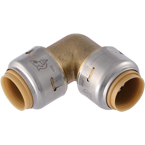 SharkBite Max 1/2 in. Push-to-Connect Brass Elbow Fitting 90-Degree UR248A