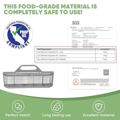 BIHARNT WD28X10128 Universal Dishwasher Silverware Basket - Fits GE/Whirlpool/Maytag