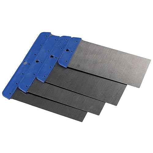 4-Piece Stainless Steel Spackle Putty Multipurpose Use Knives Metal Scraper for Wall Decoration Hand Tools