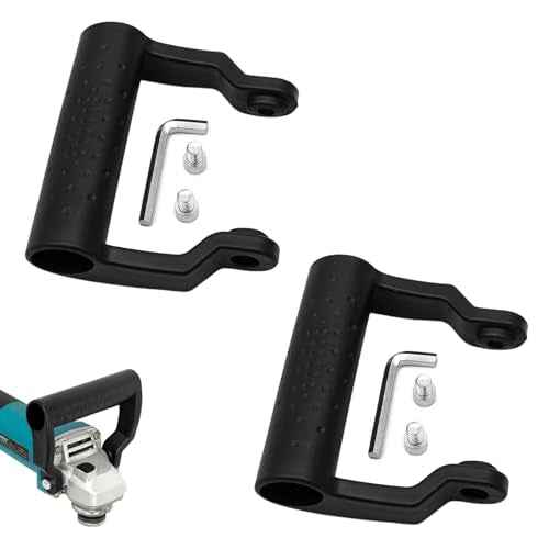 2 Pack Angle Grinder Handle Replacement U Shape Non-Slip Loop Grip for 8mm Thread Screw Grinders Hand Wheel Rotating Cutting Polishing Sander Cutter Machine