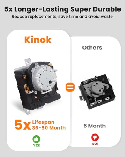 Kinok WE04X25280 TMD1EM35 Dryer Timer for GTD33EASK0WW GTX22EASK0WW