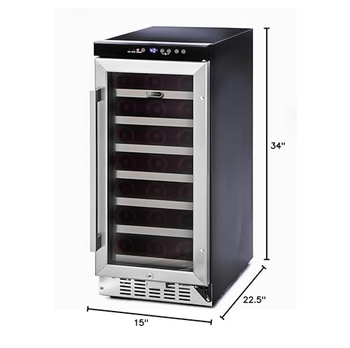 Whynter BWR-33SD 33 Bottle Built-in Wine Refrigerator, Multi