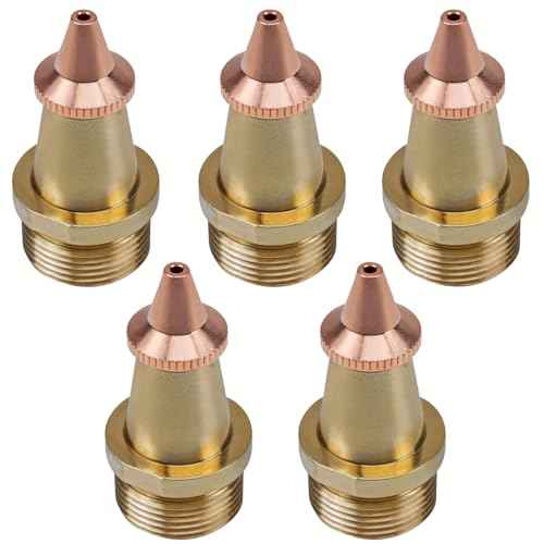 Laser Welding Nozzle 5 Pcs Laser Welder Nozzle Tip Kit Copper Nozzles M16 H35 Cutting Nozzles for Portable Laser Welding Gun Laser Welder Head Laser Welding Machine Wire Feeding