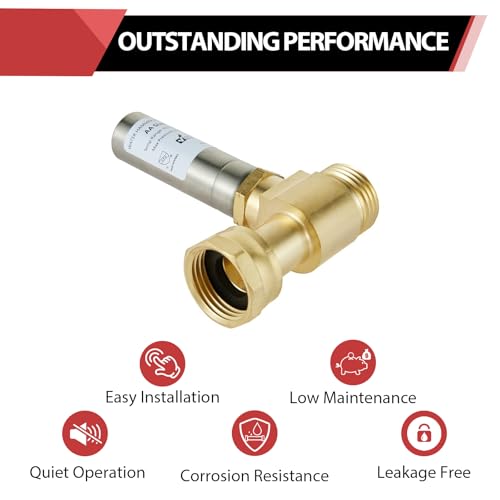 EFIELD 2-Pack 3/4" Stainless Steel Water Hammer Arrestors Swivel FHT to MHT, Protects Washing Machines