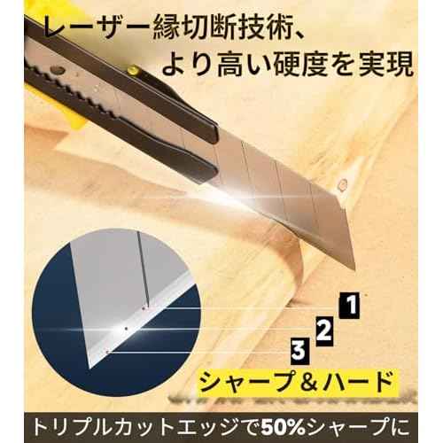 DOWELL 18mm Snap Off Blades SK5 Utility Knife Retractable Blades Box Cutter (30pcs)