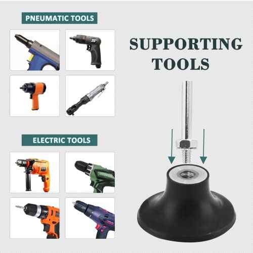 Litoexpe 2 Inch Disc Pad Holder for Roloc, 2-Pack Quick Change Disc Attachments for Polishing, Sanding and Surface Preparation, with 1/4 Inch Shank
