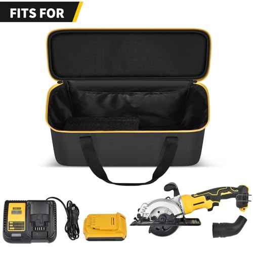 SAIKA Tool Bag for DEWALT ATOMIC 20V MAX 4-1/2"/ for DOVAMAN/for Worx WX439L/ for GALAX PRO Circular Saw Storage Organizer for Blade, Adapter, Blade Wrench, and Rip Guide£¨Case Only£©