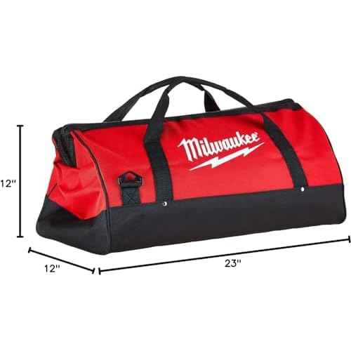 Milwaukee 902033036 23x12x12 Canvas Tool Bag W/Strap
