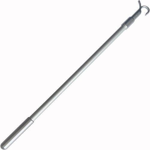 Heidouse Window Pole Opener, 13-24 Inch Telescopic Loft Ladder Pole with Hook, Lightweight Aluminium Alloy Vertical Blinds Wand
