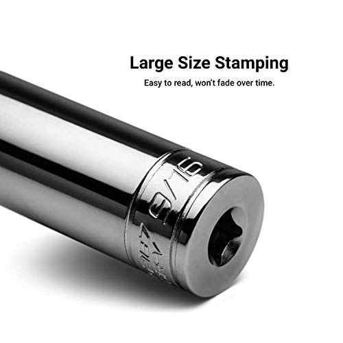 Capri Tools 9/16-Inch Shallow Socket, 1/4-Inch Drive, 6-Point, SAE