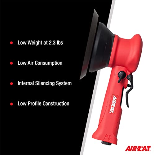 AIRCAT 6310 6-Inch Dual Action Orbital Sander 10,000 RPM for Automotive & Workshop