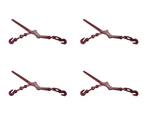 Mytee Products Lever Style Snap Binders 5/16" - 3/8" G70 Chain Binder 5400 Lbs Working Load Limit | Lever Chain Binders for Flatbed Truck Trailer (4 Pack)