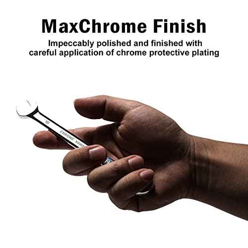 Egofine 10mm Ratchet Wrench, Ratcheting Combination Wrench Metric 10mm Wrench, Industrial Grade Gear Spanner with 12-Point Design, 72-Tooth Ratchet, Chrome Vanadium Steel